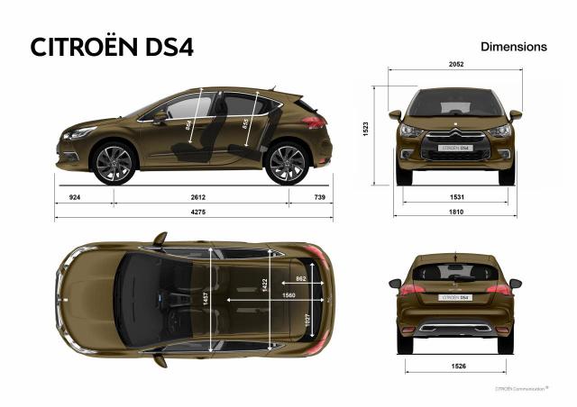 Rozmery DS4